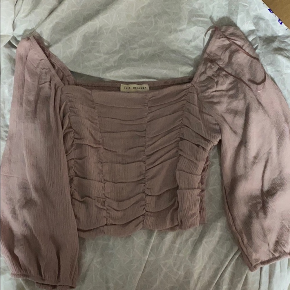 Blush long sleeve top